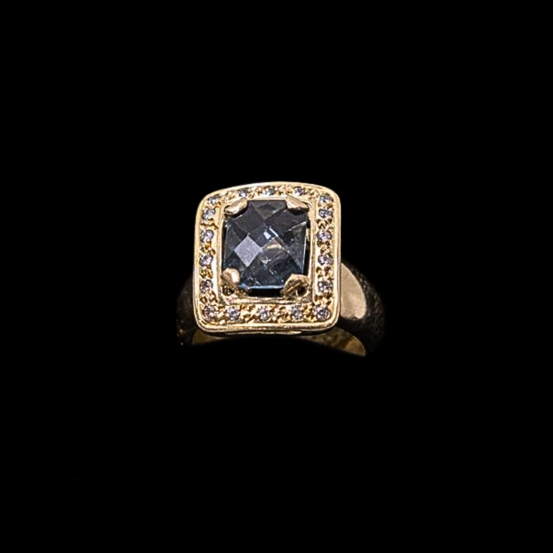 SELLO CON PIEDRA AZUL -AN049