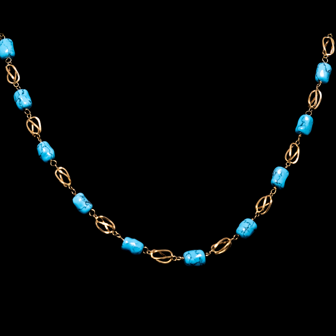 GARGANTILLA PIEDRA TURQUESA -JCD369