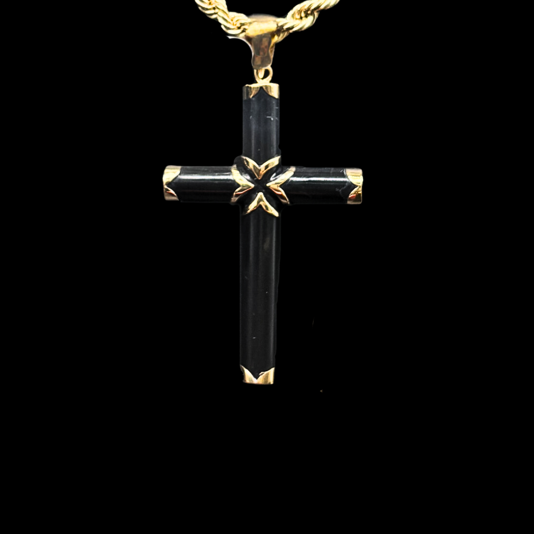 CRUZ PIEDRA AZABACHE -CG739