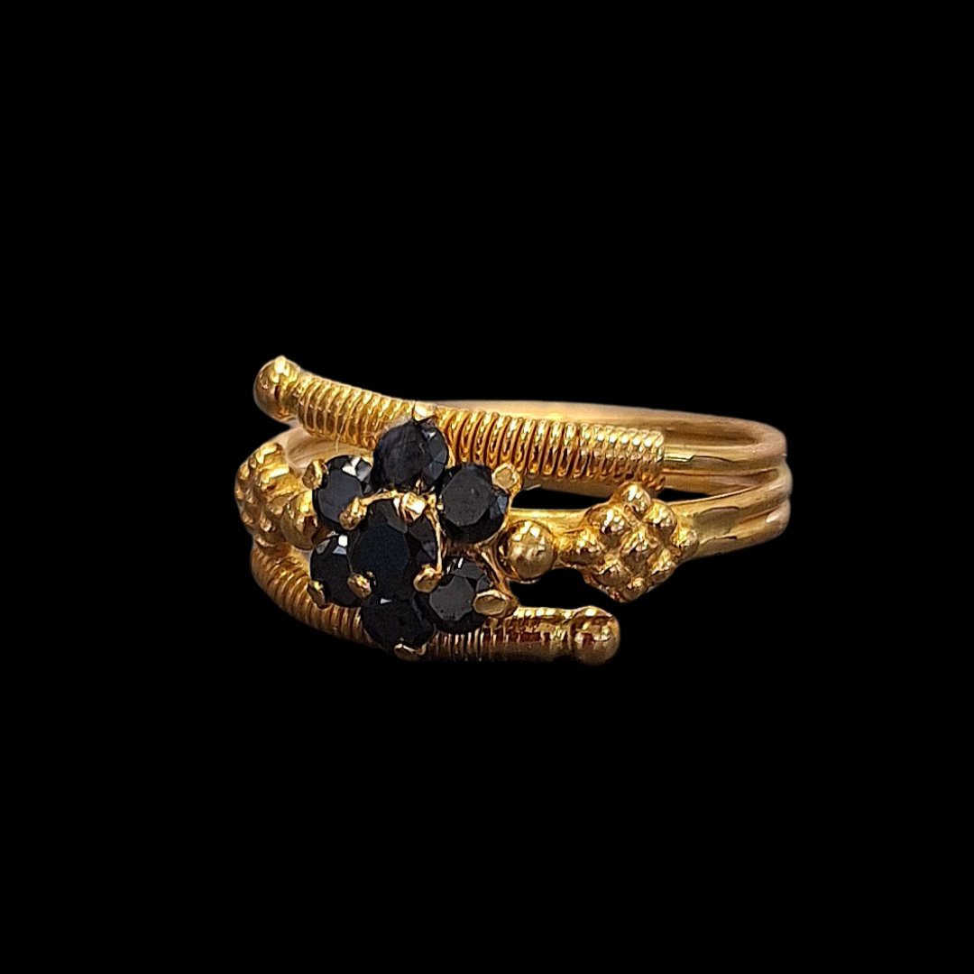 SORTIJA CON ZAFIROS -AN652