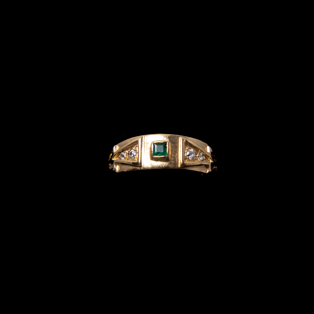 ANILLO CON PIEDRA VERDE -AN019