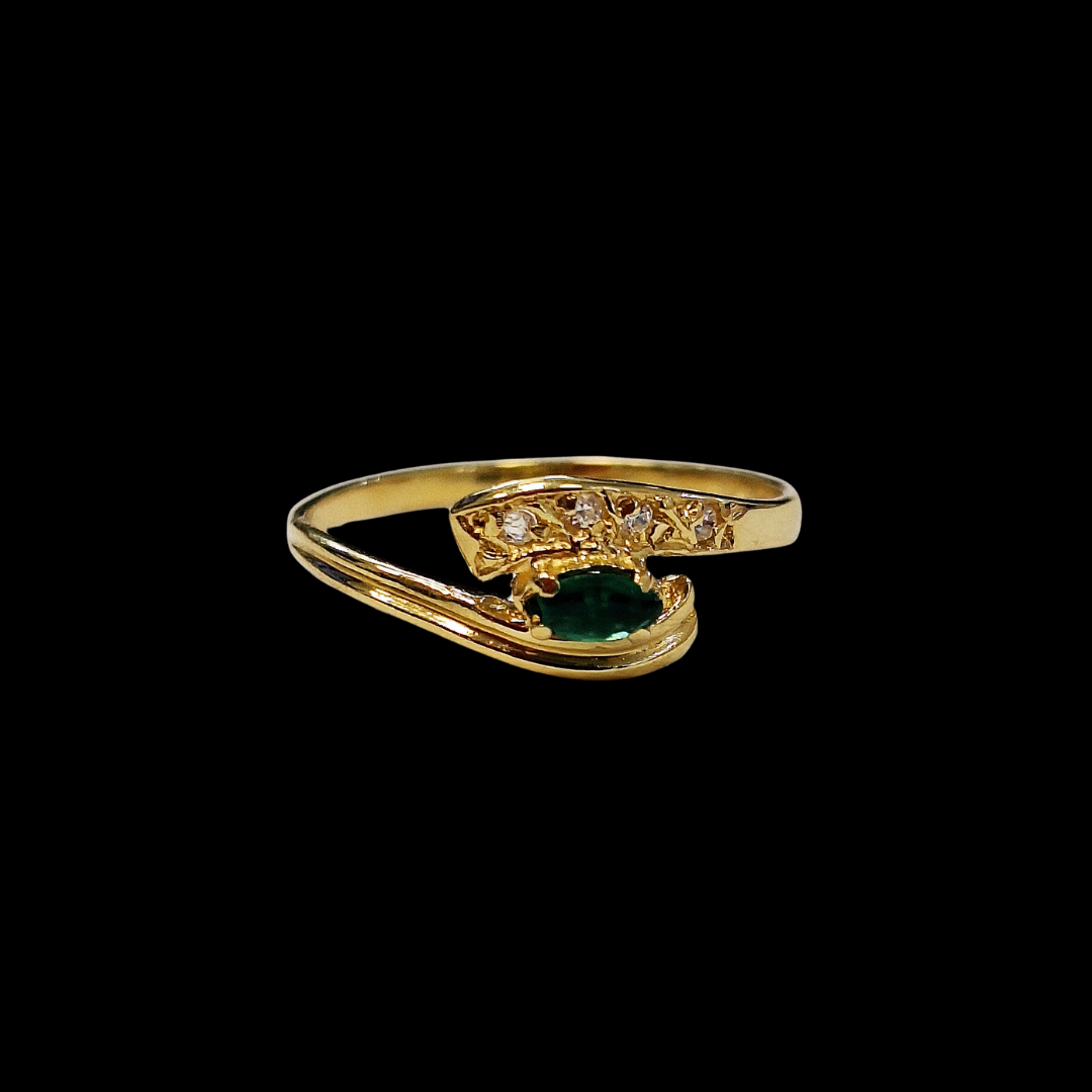 ANILLO CON PIEDRA VERDE -AN769