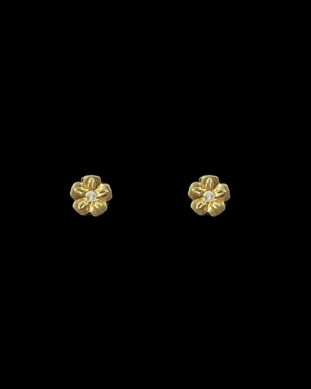 JPT565 - PENDIENTES FLOR BRILLO CIRCONITA