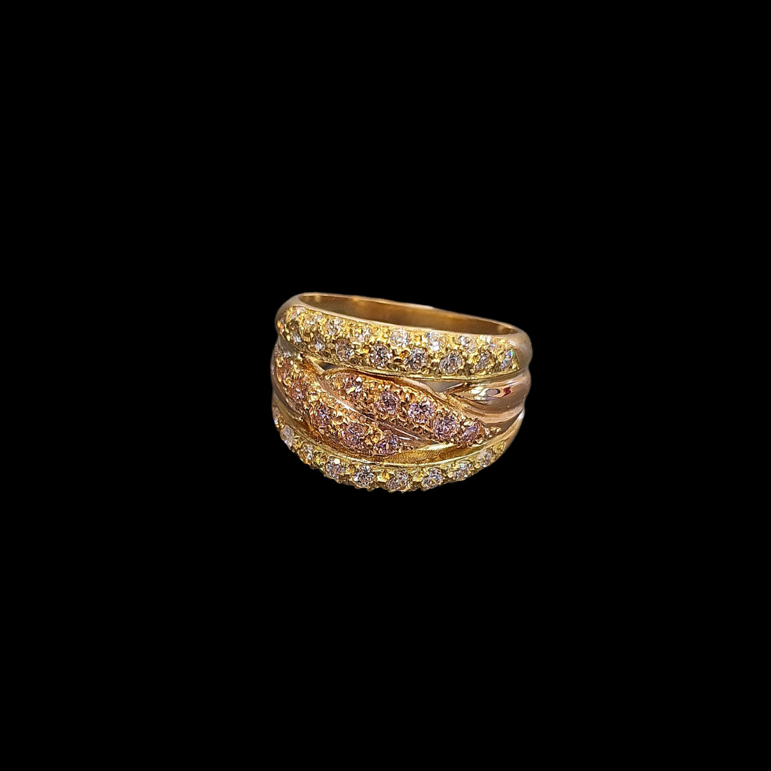 SORTIJA CON PIEDRAS FANTASIA  -AN700