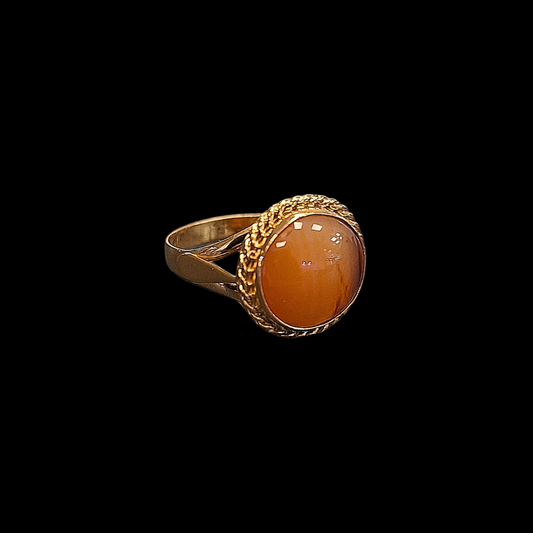 SORTIJA CON CORAL -AN823