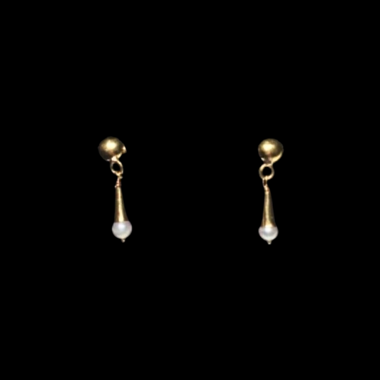 PENDIENTES PERLA COLGANTE - JPT290