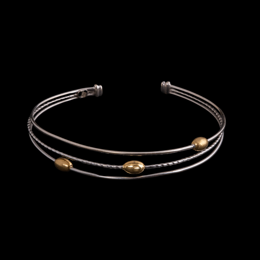 PULSERA BICOLOR RIGIDA -PU039