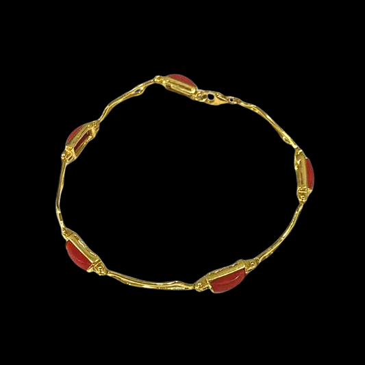 PULSERA CON CORAL - JPU36