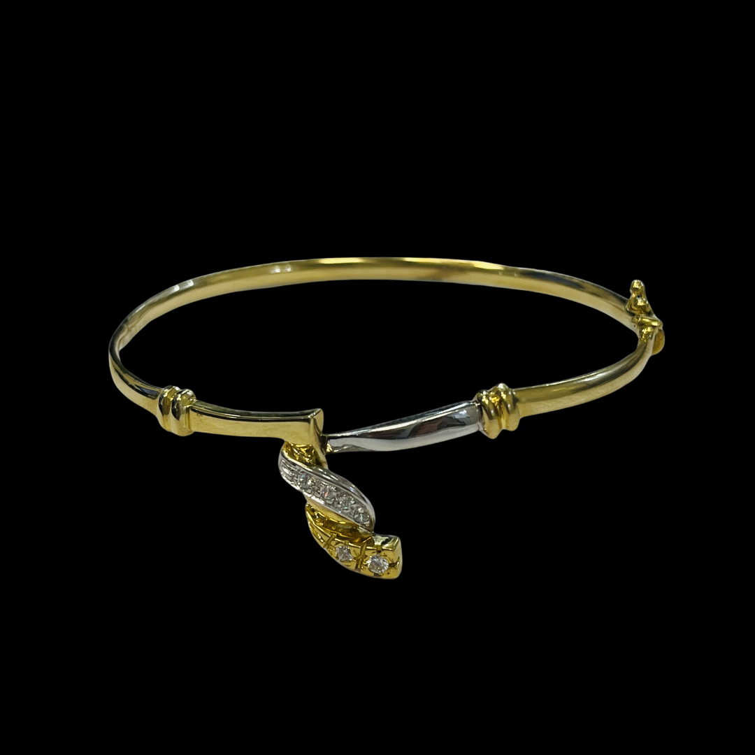 PULSERA RIGIDA DIAMANTES -PU241