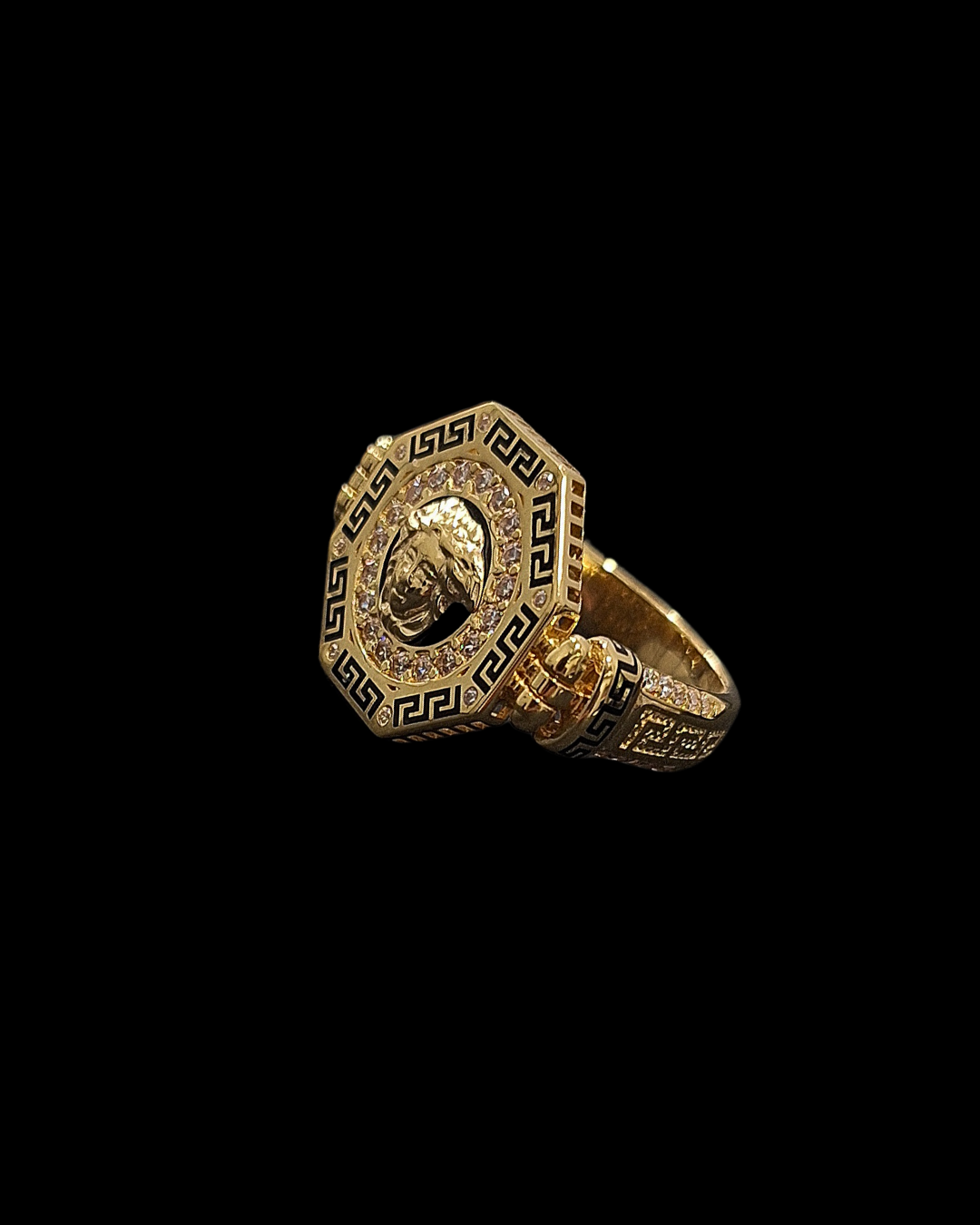 SORTIJA MEDUSA CON DIAMANTES -JAN496