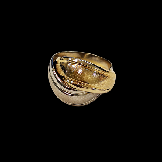 ANILLO CRUZADO BICOLOR -AN757