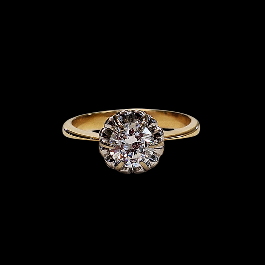 SOLITARIO BICOLOR PIEDRA -AN555