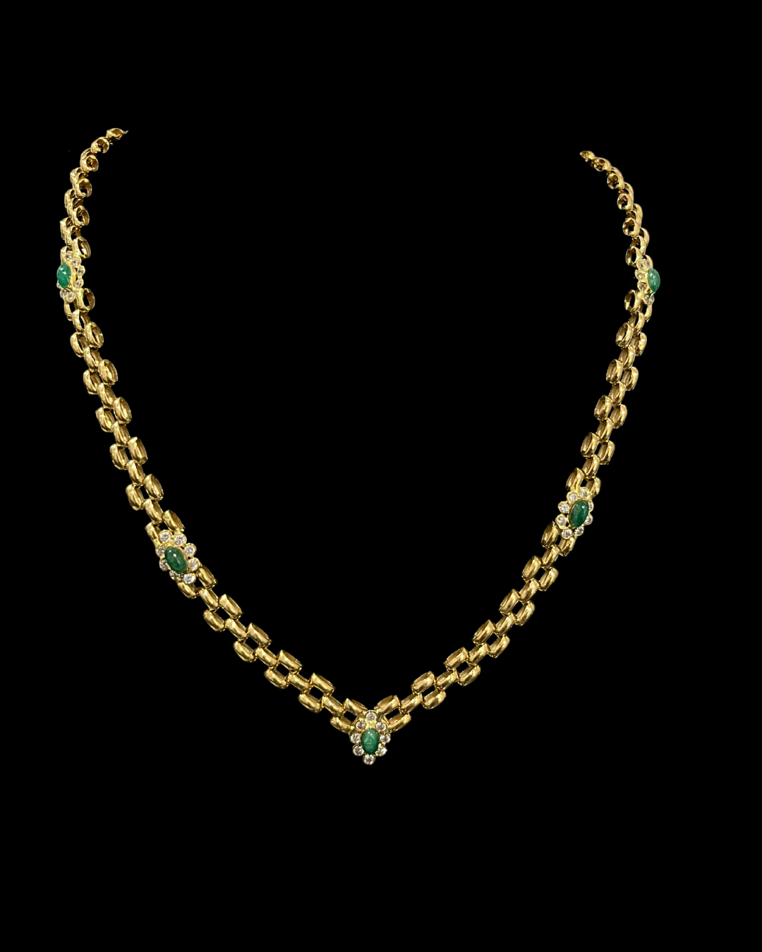 JCD185 - GARGANTILLA DISEÑO PANTER Y FLOR