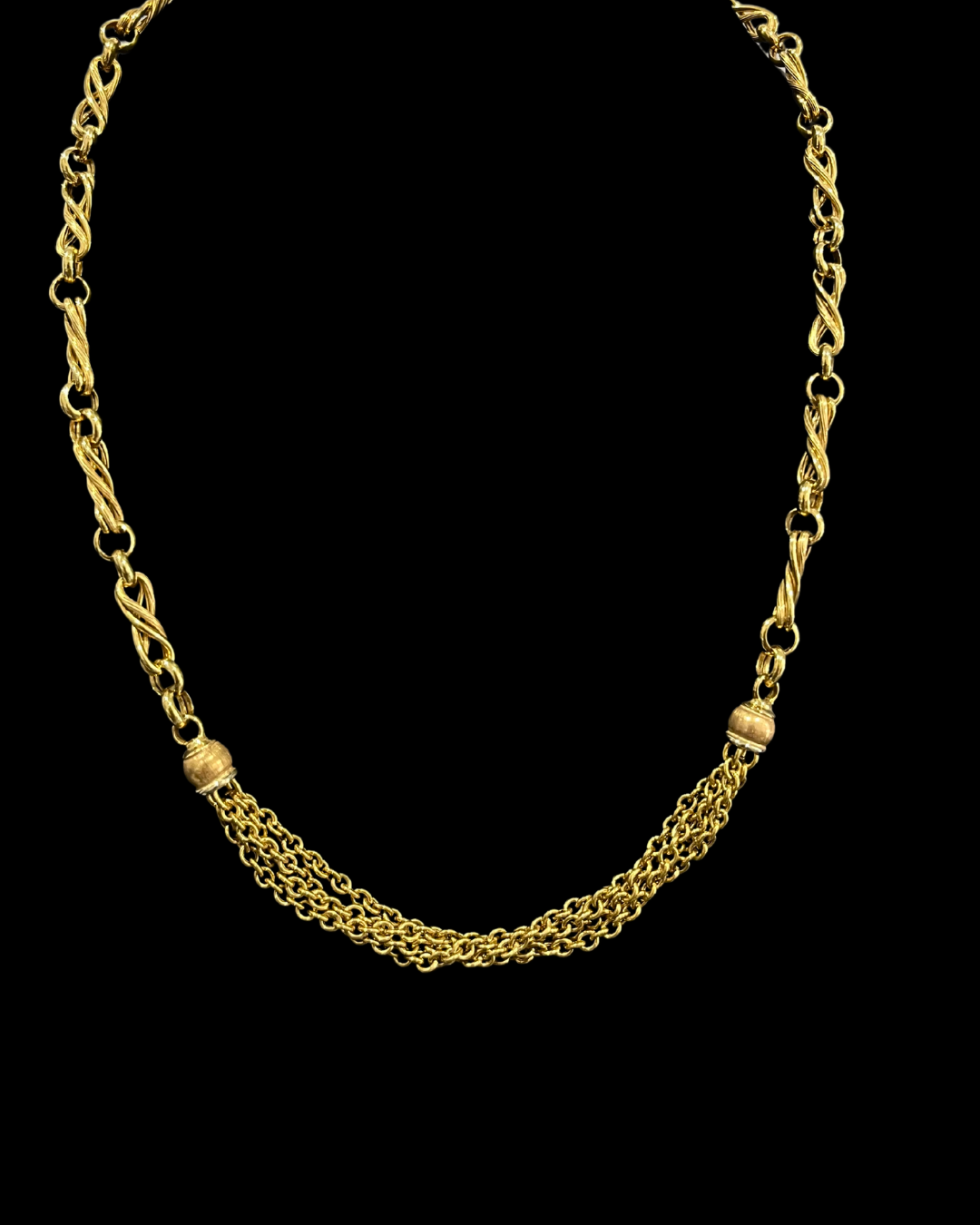 JCD234 - GARGANTILLA DISEÑO CADENAS Y ESLABONES FORMA INFINITO