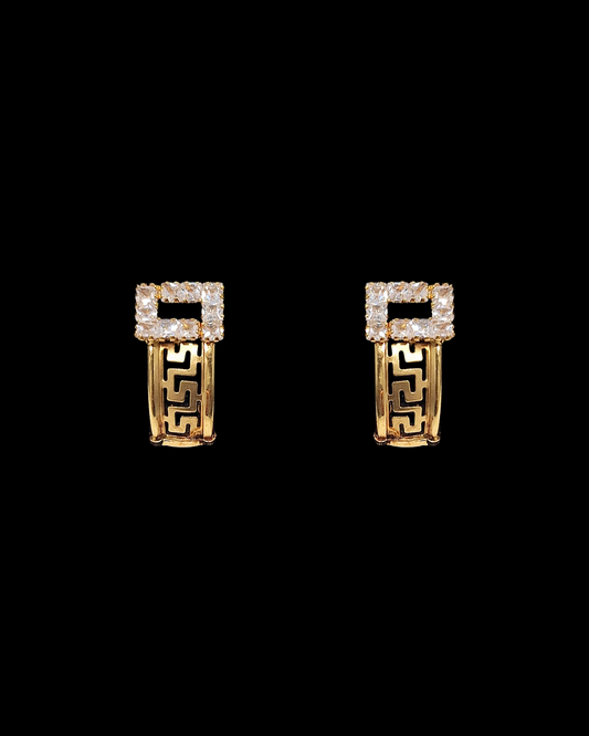 PENDIENTES ESTILO VERSACE - JPT514