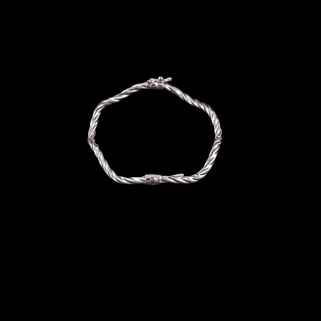 JPU067 - PULSERA RIGIDA ORO BLANCO